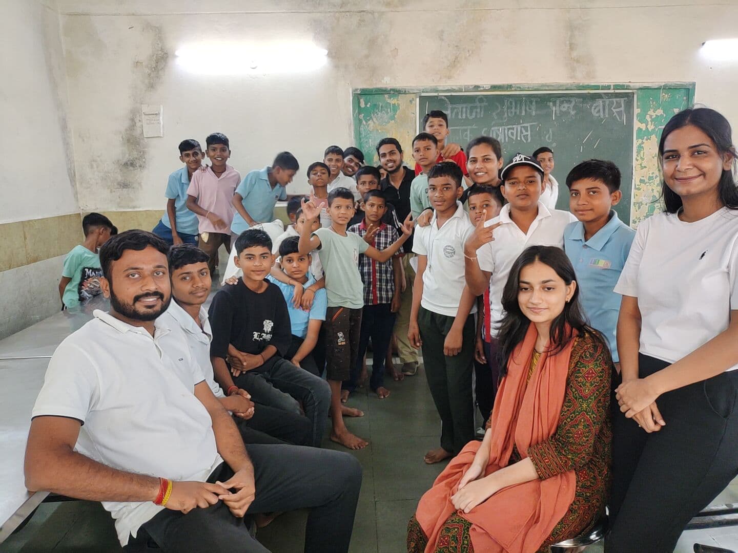 Volunteers working together in the community